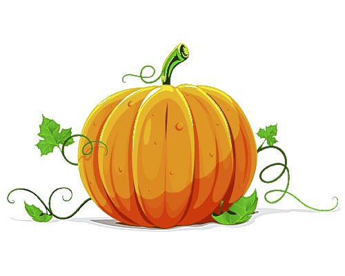 pumpkin leaves clipart - photo #43